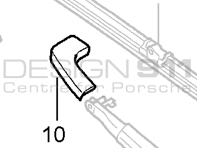 Front Wiper Arm End Cap. Porsche 955 Cayenne / 957 Cayenne (LHD Cars)