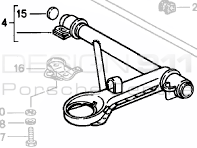 Wishbone Front (A-Frame). Porsche 911 1974-89 (OE No. 91134190101, 91134190201)