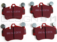 EBC RED Stuff Brake Pads 'Fast Street' for Porsche Cars