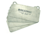 Titanium Brake Pad Heat Shields Size: E2405/T5104 (OE Part No 99635294903 / 99735193904)