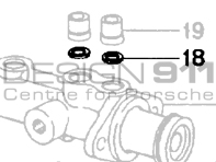 Master Cylinder Grommet Washer. Porsche 911 1965-77 / 914