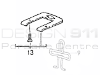 Brake Pad Guide Plate. Porsche 964 / 968 / 944