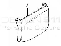 Brake disc cover plate (lower) Front. Porsche Carrera GT
