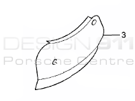 Brake disc cover plate (lower) Rear. Porsche Carrera GT