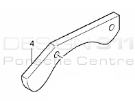 Brake disc cover plate (upper) Rear. Porsche Carrera GT