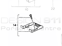 Brake Pad Guide Plate. Porsche 964