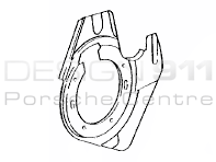 Brake disc cover plate Front. Porsche 996