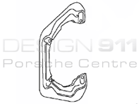 Brake disc cover plate Rear. Porsche 996