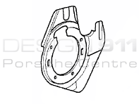 Brake disc cover plate Front. Porsche 997 / 987 / 987C