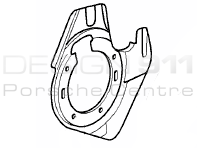 Brake disc cover plate Front. Porsche 997 C4 MKI / MKII