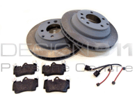 Brake Pads and Brake Disc Package Rear. Porsche Cayenne 955 V8