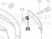 Rear Bumper Washer. Porsche 911 1978-89