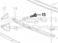 Front Bumper Hexagon-Head Bolt. Porsche 964