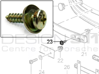 Number Plate Holder SCREW for Porsche