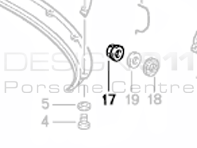 Rear Bumper Lock Ring Porsche 911 1974-89