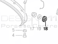 Rear Bumper Washer Porsche 911 1974-89