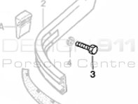 Front Bumper Plug. Porsche 911 1974-89