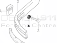 Front Bumper Grommet. Porsche 911 1974-89