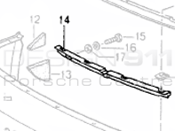 Front Bumper Retaining Strip. Porsche 964