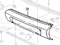 Rear Bumper Centre Section Porsche 964 C2 / C4 / Turbo
