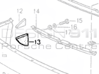 Front Bumper Sealing Wedge. Porsche 964