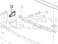 Front Bumper Sealing Wedge. Porsche 964