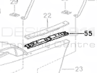 Rear Bumper Retaining Strip Lateral. Porsche 993 1994-98