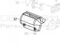 Rear Bumper Bracket / Heatsheild. Porsche 996 Turbo