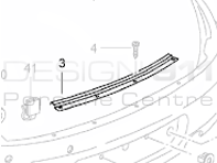 Rear Bumper Top Bracket Porsche 996 C2 / C4 / GT MKI