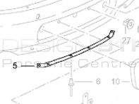 Rear Bumper Bottom Bracket Porsche 996 C2 / C4 / GT MKI