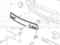 Number Plate Holder. Porsche Boxster 986