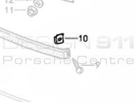 Front Bumper Speed Nut. Porsche 911 1974-89