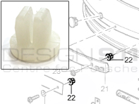 Number Plate Holder Grommet for Porsche