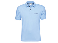 Porsche Men's Polo shirt, Crystal Blue