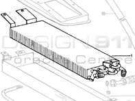 Radiator Air Conditioning (Air Con)  FRONT. Porsche 911 78-83