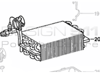 Air Conditioning (Air Con) Evaporator. Porsche 911 84-89 LHD Cars