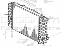 Radiator Water. Porsche 928S / 928S2