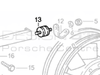 Radiator Oil Cooler Rubber Mount. Porsche 911 1978-89