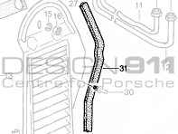 Radiator Oil Cooler Rubber Gasket. Porsche 911 1984-89