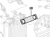 Radiator Oil Cooler Top Gasket Porsche 911 1984-89