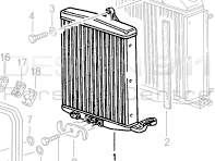 Radiator Oil Cooler Transmission. Porsche 993 1994-97