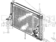 Radiator Air Conditioning (Air Con) . Porsche 944 upto 1985