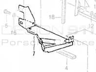 Bracket Condenser. Porsche 964 / 993