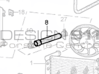 Water Hose Supply. Porsche 996 Tiptronic