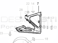 Radiator Water Bracket. Porsche 986 Boxster / 996