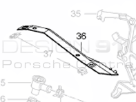 Radiator Water Inter Cooler Bracket. Porsche 996 GT2 / 996 Turbo