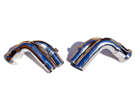 Side Muffler Bypass Pipes Porsche 997 GT3 / GT3RS