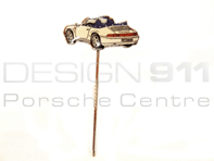 Stick Pin "Porsche 911 Cabrio" White