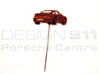 Stick Pin "Porsche 911 Turbo" Ruby stone red