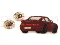 Pin Badge "Porsche 911 Turbo" Ruby stone red